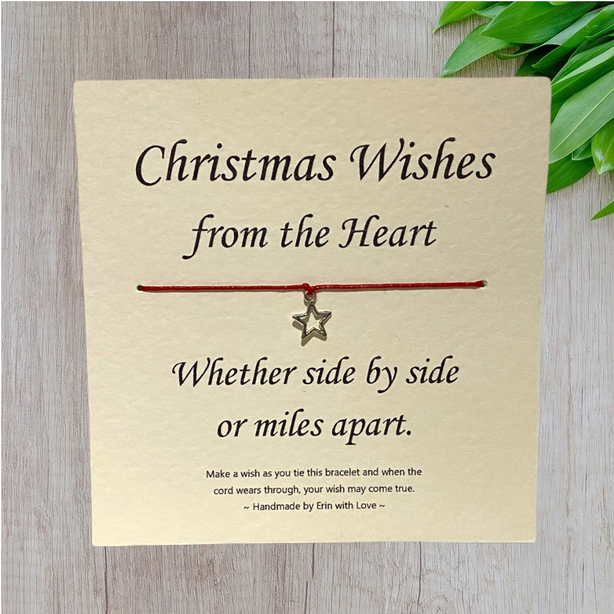 Christmas Wishes from the Heart Wish Bracelet