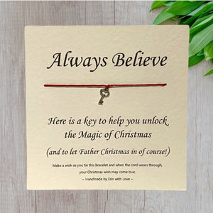 Always Believe in the Magic of Christmas Wish Bracelet