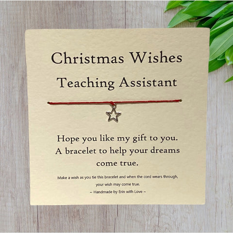 Christmas Wishes Teaching Assistant Wish Bracelet