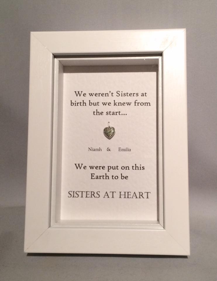 Sisters At Heart  Box Frame