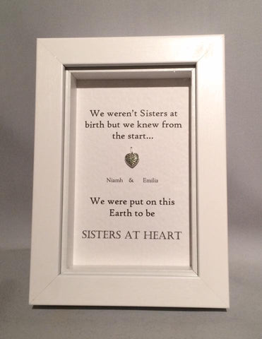 Sisters At Heart  Box Frame