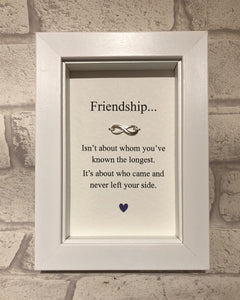 Friendship... Box Frame