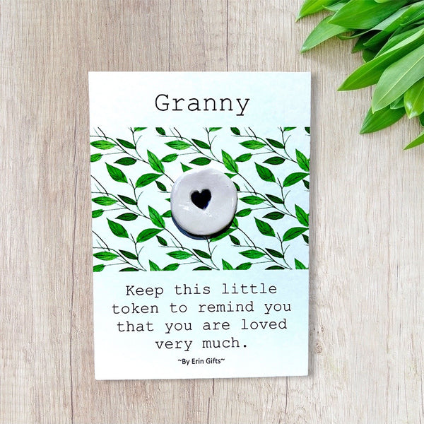 Granny  Ceramic Wish Token and Card
