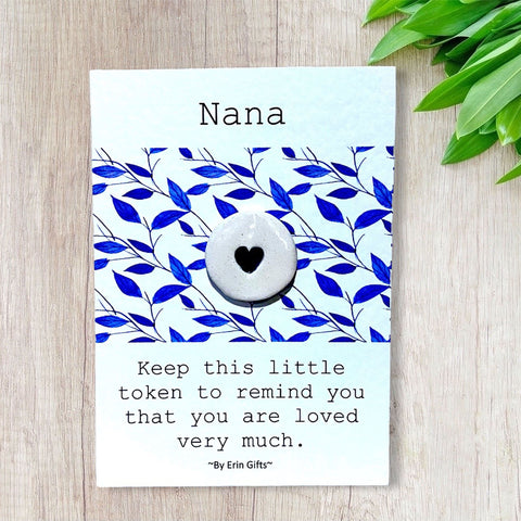 Nana  Ceramic Wish Token and Card