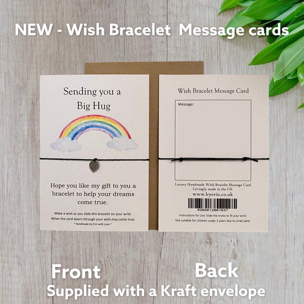 Sending a Big Hug Wish Bracelet Message Card & Envelope