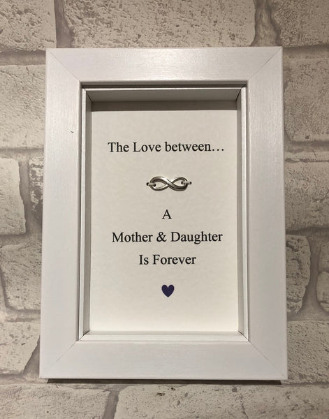 The Love Between A Mother And Daughter...  Box Frame