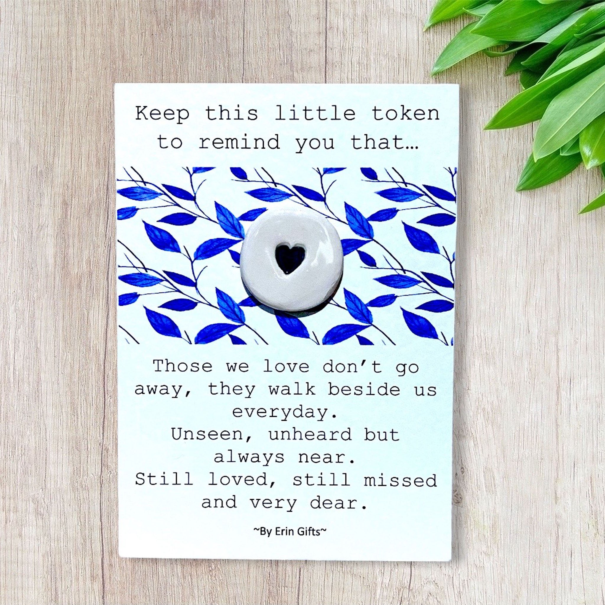 Those We Love   Ceramic Wish Token and Card