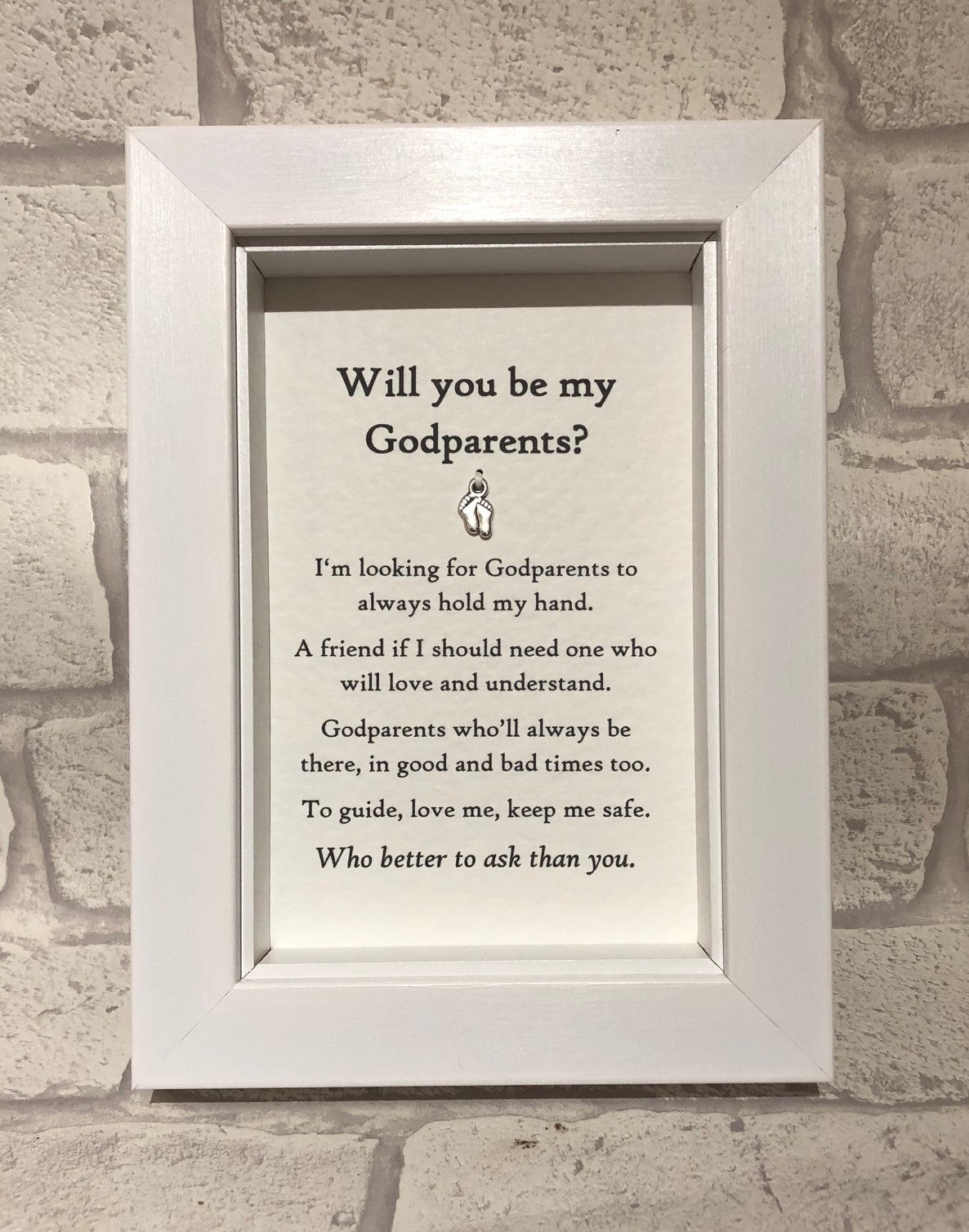 Be My GodParents  Box Frame