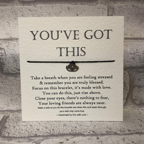 You've Got This...   Wish Bracelet