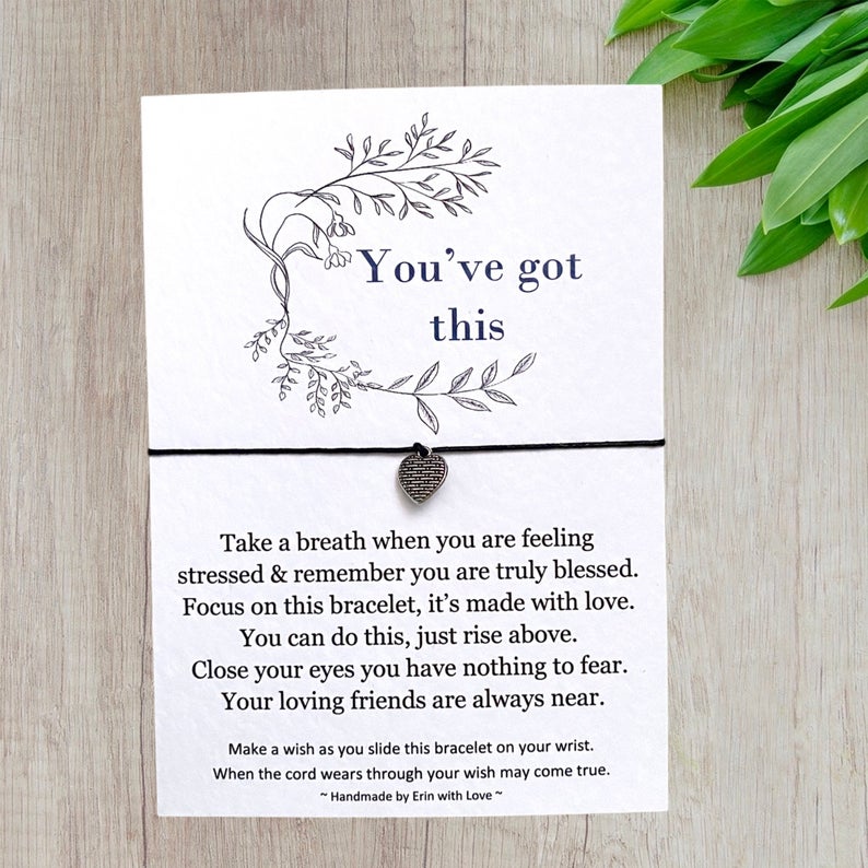 You've Got This Wish Bracelet Message Card & Envelope
