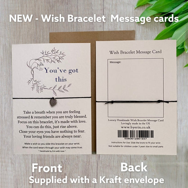 You've Got This Wish Bracelet Message Card & Envelope